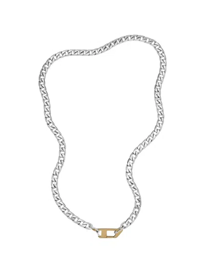 Diesel Chain Necklace In Metallic