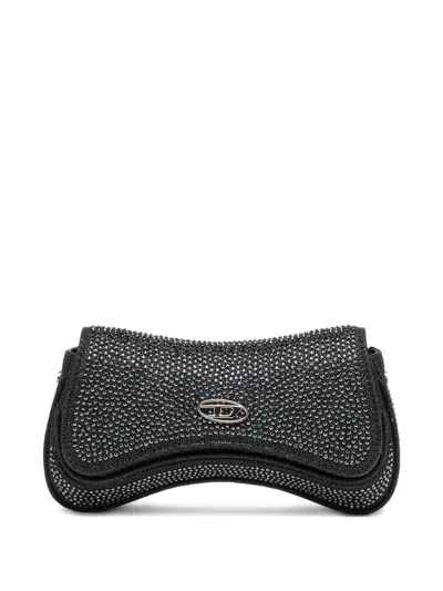Diesel Curved Black Handbag