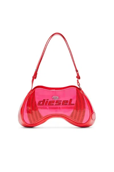 DIESEL DIESEL CURVED GLOSSY FINISH CROSSBODY BAG