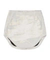 Diesel Curved Hem Denim Skirt In White
