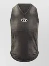 Diesel Black Denim Top Vintage Effect In Gray