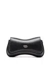 Diesel Curved Silhouette Clutch With Adjustable Strap