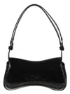 Diesel Asymmetrical High-gloss Crossbody Clutch In Black