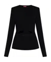 Diesel M-peris Cut-out Knitted Top In Black