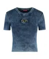 Diesel T-shirt M-anchor-a-ss In Cotton In Blue