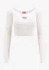 Diesel Women Oval-d Top In White