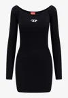 Diesel Black M-vera Mini Dress In Black