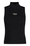 Diesel M-onervax Ribbed-knit Tank Top
