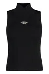 Diesel M-onervax Ribbed-knit Tank Top