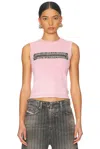 Diesel Zippered Sleeveless Vest In Pink