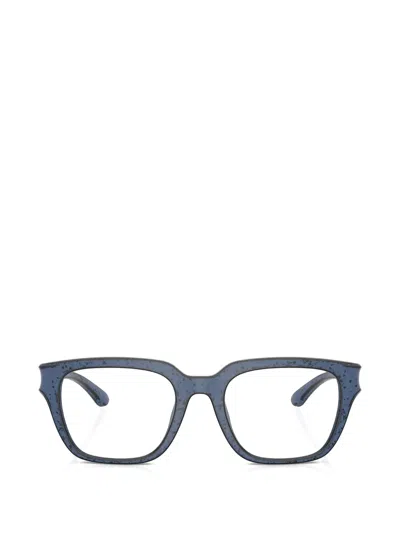 Diesel Cut-out Rectangle-frame Glasses In Blue