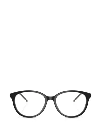 Diesel Cut-out Round-frame Glasses In Black
