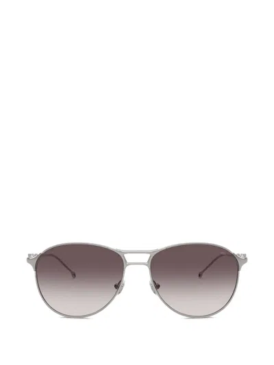 Diesel Cut-out-arm Pilot Sunglasses In Silver