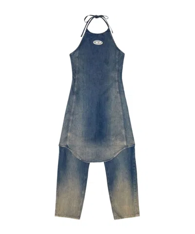 DIESEL DIESEL DE-CYNTHIA-S HALTER JUMPSUIT