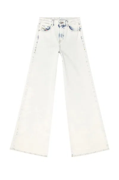 Diesel D-akemi L.32 Wide-leg High-waisted Denim Pants