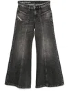 Diesel Flare Jeans D-akii 007z2 In Grey