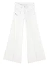 Diesel D-akii 09m08 Flared Jeans In Neutral