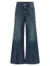 Diesel D-akii Stonewashed Flared Jeans In Blue