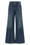Diesel D-akii Stonewashed Flared Jeans In Blue