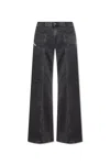 Diesel D-akii 068hn Flared Bootcut Jeans In Black