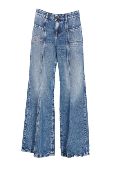 Diesel Jeans Blue In Stone Washed