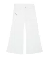 Diesel D-akii Flared-leg Jeans In White