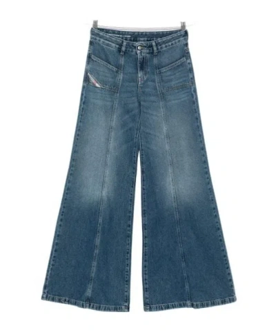 DIESEL D-AKII PANELLED JEANS