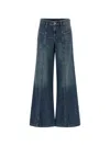 Diesel D-akii Stonewashed Flared Jeans In Blue
