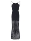 Diesel V-neck Cropped Top With Textured Finish In Black