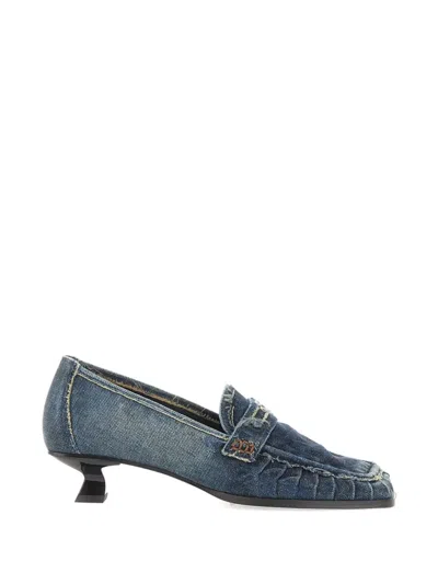 Diesel D-amber Logo-embellishment Pumps In Blue