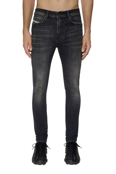 Diesel D-amny Skinny Fit Denim Jeans In Black