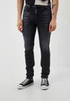 Diesel D-amny Washed Black Skinny Fit Stretch Jeans Denim In Black