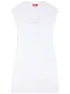Diesel D-angiel Cotton Mini Dress In White