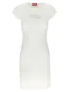 Diesel D-angiel Stretch Cotton Minidress In White