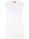 Diesel D-angiel Cotton Mini Dress In White