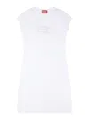 Diesel D-angiel Stretch Cotton Minidress In White