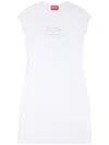 Diesel D-angiel Stretch Cotton Minidress In White