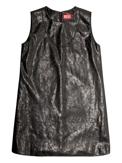 Diesel D-ares Logo-embossed Mini Dress In Multi