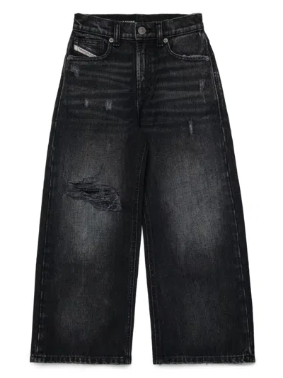 Diesel Kids' D-argjx Jeans In 黑色