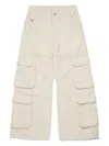 Diesel D-argjx Trousers In Neutrals