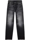 Diesel D-ark 09l50 Straight Jeans In Black