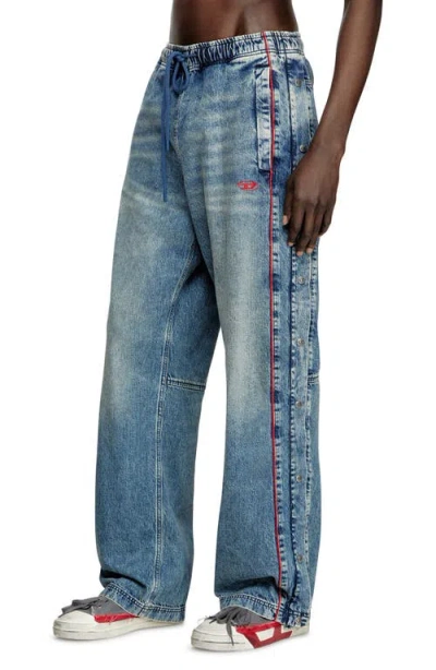 Diesel ® D-axfor-s Side Snap Jeans In Denim
