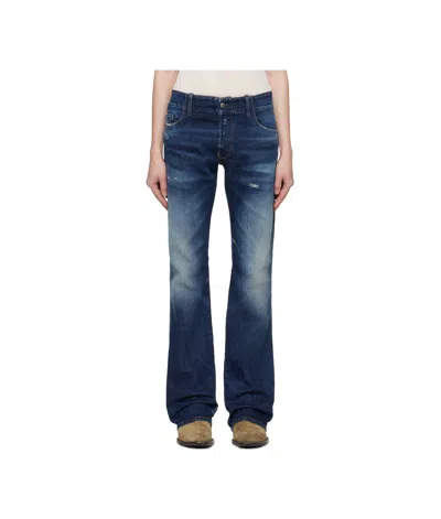Diesel D-backler Bootcut Jeans In Blue