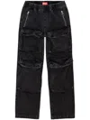 Diesel D-beartson Straight-leg Jeans In Black