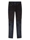 Diesel D-bikee Two-tone Panelled Jeans In Multi
