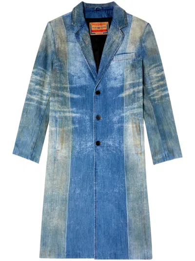 Diesel D-blazer Coat In Blue