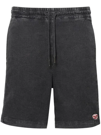Diesel Black D-boxy Denim Shorts In 02