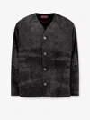 Diesel D-boy-fsh1 Denim Jacket In Gray