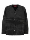 Diesel Men Back Denim Jacket In Black