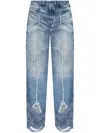 Diesel '1998 D-buck 0cmbm' Denim Trousers In Blau